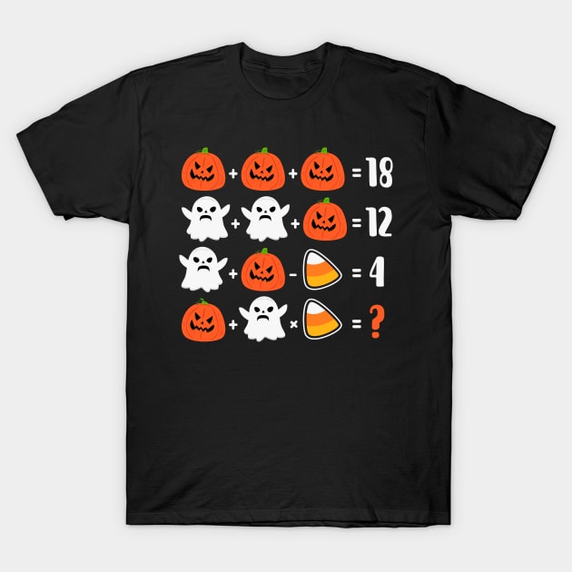 Math Teacher puzzle hallween T-Shirt by TheDesignDepot